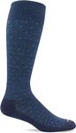 Sockwell Men's Featherweight Moderate Graduated Compression Sock, Navy - L/XL