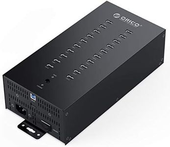 ORICO Industrial USB Hub, 20 Ports Mountable 150W Powered Industrial Grade USB 2.0 Hub, Full Metal Case, High-Speed Data Transfer