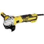 Dewalt DWE4347 Angle Grinder (1,700 Watt, 125 mm Disc Diameter, Brushless, Low Maintenance, Soft Start, Includes Protective Cover, Vibration-Dampening Additional Handle and Quick Release Nut) DWE4347