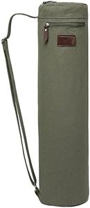 FREMOUS Yoga Mat Bag Carrier Men Women- Double Storage Pocket,Adjustable Shoulder Strap and Handle,Fits Most Mats(Army green)
