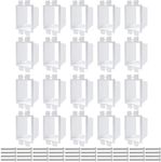 20 PCS BE1-2 Electrical Outlet Box Extenders with 40PCS Screws, 1-Gang Box Extender Single Gang Box Extender Electric Box Extender 1 Gang Power Outlet Accessories (White)