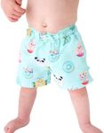 Posh Peanut Boy's Swim Trunks - Quick Dry Swimming Shorts for Toddlers (Donuts - 6 Years)