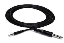 Hosa CMP-110 1/4 inch TS to 3.5mm TRS Mono Interconnect Cable, 10 Feet