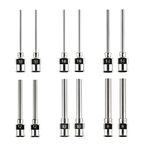 BOJACK 12 Pcs Dispensing Needle 1 Inch Stainless Steel Blunt Tip Luer Lock Stainless Steel Blunt Needles (8, 10, 12, 14, 16, 18 Gauge)