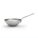 DE BUYER 'Force Blue' – Wok with Laminated Steel Handle Thickness: 2 mm, Steel, Grey, Diameter 24 cm