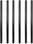 GeilSpace 6 Pack 1/2" Pre-Cut Black Metal Pipe, Industrial Steel Fits Standard Half Inch Black Threaded Pipes and Fittings - Vintage DIY Industrial Shelving, Black