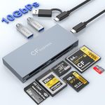 8 in 1 CFexpress Type B Card Reader, 10Gbps Multi CF Express Reader for CFexpress Type B/CF/XD/MS/TF/SD Reader, CFexpress Adapter Memory Card Reader with USB Gen 3.2 * 2 for Windows/Mac/Linux/Android