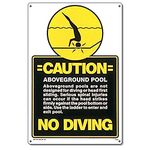 Poolmaster 40346 Above Ground Pool No Diving Sign for Residential or Commercial Pools