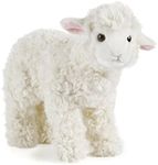 Living Nature Soft Toy - Plush Farm Animal, Large Lamb (28cm) - Realistic Soft Toy with Educational Fact Tags