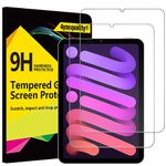 4youquality [2-Pack Screen Protector for iPad Mini 7 (7th Generation, 2024) & iPad Mini 6 (6th Generation, 2021), 8.3-Inch, Tempered Glass Film, Anti-Scratch, Impact-Resistant