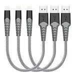 Lightning Cable [3Pack, 0.3M] Short