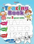 Tracing book for 3 year olds: Numbe