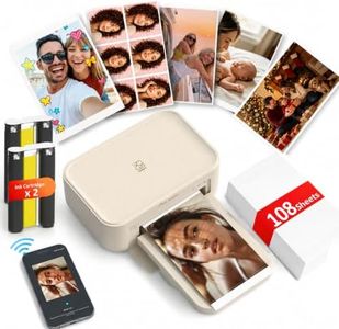 iDPRT CP4100 4x6 Photo Printer for Phone with 108 Sheets & 2 Cartridges