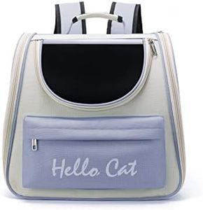 Sipobuy Pet Carino Pieghevole Capsula Zaino Per Le Piccole Medie Gatto Cucciolo Di Cane, Trasparente E Traspirante Resistente Al Calore Carrier Per I Viaggi Di Campeggio D'escursione (Blu)