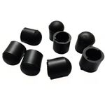 Generasis 19mm Round Bush (0.74) inches for Furniture Table Chair and Floor Protector Rubber Bush (8, Round)