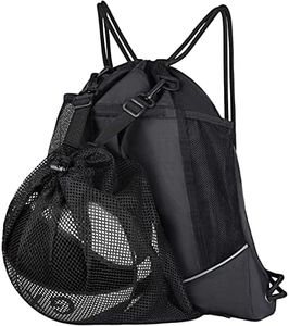 Sacca Sportiva,Zaino Sport Con Coulisse,Conserva Palloni Da Basket, Può Contenere Calcio Adatto Per Sport All'aria Aperta, Fitness, Escursionismo (Nero)