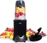 COOK WITH COLOR Personal Power Blender 600W, 24oz Capacity, BPA-Free Jar, Ice-Crushing Blades, Ideal for Smoothies & More, Anti-Slip Feet, Easy to Clean