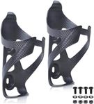 ThinkTop 2 Pack Ultra-Light Full Carbon Fiber Bicycle Bike Drink Water Bottle Cage Holder Brackets for Road Bike MTB Cycling