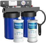 Waterdrop Whole House Water Filter System, Reduce Iron & Manganese, with Carbon and Sediment Filters, 5-Stage Filtration, Reduce Iron, Lead, Chlorine, Odor, 2-Stage WD-WHF21-FG, 1" Inlet/Outlet