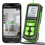 Huepar 330Ft Green Laser Measurement Tool with Bluetooth, Rechargeable Distance Meter ±1/16" High Accuracy, Angle Sensor, Multiple Modes, IP54 Waterproof Durable for Home & Construction, S100G-BT