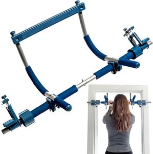 Gym1 Pull Up Bar for Doorway, Supports Up to 300 lbs, Heavy-Duty Chin Up Bar for Door Frame, No Screws Installation for Upper Body Fitness Workout at Home Gym, Made from Professional-Grade Steel