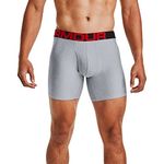 Under Armour Mens 2 Pack 6inch Tech Boxers Briefs Heather/Grey 4XL