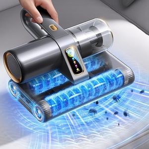 RANVOO [Dual-Suction with UV Lights Handheld Vacuum Cleaner with Dust Sensor, Anti-Allergen Bed Mattress Ultrasonic & Heating with 6 Stage HEPA Filter for Dust, Pet Hair, Sofas, Carpets, Couch