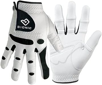 Bionic StableGrip with Natural Fit Golf Glove - White (Medium/Large, Right)