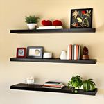 VARS DECOR Wall Floating Shelf,Wall Mount Storage Shelf,Bathroom Shelf for Wall,Book Shelf for Wall,Wall Mounted Book Shelf