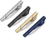 MOZETO Tie Clips for Men, Black Gol