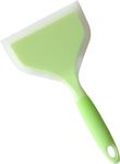 WE_CEF Flat Silicone Pancake Spatula Turner Egg Flipper Heat Resistant Nonstick Shovel Wide Spatula Thin Spatulas for Eggs Fish Pizza Pancakes Omelette Kitchen Cooking Spatulas (Random Color)