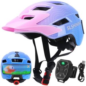 JDBMAOYE Kids Bike Helmet for Boys Girls Ages 5-8-10 with LED Light