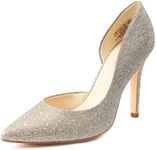 JENN ARDOR Stiletto High Heel Shoes for Women: Pointed, Closed Toe Classic Slip On Dress Pumps Gold