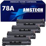 78A Toner Cartridge 4-Pack Compatible Replacement for HP 78A CE278A Toner Cartridge for HP M1536dnf MFP P1606dn P1606 P1566 P1560 M1536 Printer Toner Black