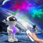 LED Starry Sky Projector Children, Astronaut Projector with Remote Control and Timer, Night Light, Starry Sky, Galaxy Projector for Children & Adults, Bedroom, Room Decoration, Party, Ambien