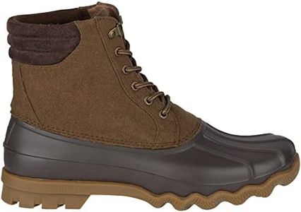 Sperry Men's Avenue Duck Wool Rain Boot, brown, 8 M US