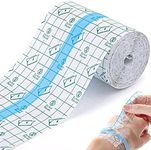 Waterproof Transparent Bandage, Stretch Adhesive Dressing Tapes, Disposable Film Wound Dressing, Shower Shield, Wound Cover for Tattoos Swimming Both for People or Pets Dressing Pads Tattoo Aftercare Bandage (2.75 x 393 inch / 7 cm x 10 M)