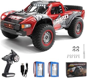 Yidedraw RC Cars 1:14 RC Truck 30 MPH 4WD Remote Control Car Fast All Terrain RC Trophy Truck for Adults Teens 50Mins Play Off-Road RC Buggy Big Short Course RC Truck with 2 Batteries (RTR)