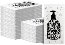 200 Disposable Bathroom Napkins, Disposable Guest Hand Paper Towels Napkins Just Wash Your Hands Please Dinner Bathroom Napkins for Powder Room Wedding Holiday (White)