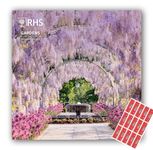 Royal Horticultural Society Gardens Calendar 2025 RHS Square Flowers Nature Wall Calendar with Free Organising Stickers (Plastic Free)