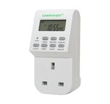 Lowenergie 7 Day Programmable Digital Plug-in Electronic Timer Socket 12-24 Hour (1)