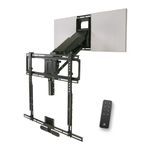 MantelMount MM815 Motorized Remote Control Pull Down TV Mount with Swivel | Above Fireplace TV Mount for TVs 45"-90" Up to 115 lbs | with RF Remote Control and Favorite Memory Positions