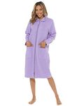 Undercover Ladies Zip Fleece Gown LN730UC Lilac 26-28