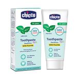 Chicco Toothpaste for Kids (6+ years), Mild Mint Flavour, 70g | With Fluoride to Remove Plaque, Helps Prevent Cavities