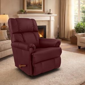 LA Z BOY American Imported Pinnacle Single Seater Manual Italian Leather Reclina Rocker Recliner Sofa | Premium Durable Iconic Comfort Home Design | Living Room Relax Seating Chair | Wine