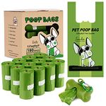 Dog Poo Bags with Tie Handles: Biodegradable Poo Bags with Dispenser - 180 Counts Extra Thick Strong Leak Proof Dog Waste Bags,Scented Poop Bags for Dogs