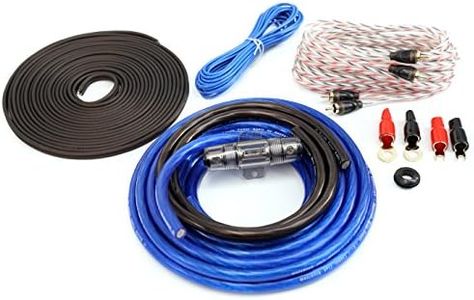 KnuKonceptz Bassik 4 Gauge Complete Amplifier Installation Amp Wiring Kit with RCA