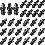 Honoson Drip Irrigation Plugs Drip Irrigation 1/4 Inch Tube Closure Goof Hole Plugs Irrigation Stopper for Home Garden Lawn Supplies, Black (150 Pieces)