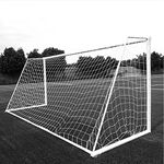 Aoneky Soccer Net, 24 x 8 Ft, High-Strength Polyethylene, White, Outdoor Use