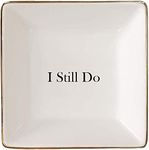 Simply Charmed I Still Do Gift for Wife or Husband – Ceramic Jewelry Dish or Ring Holder – Elegant Trinket Tray